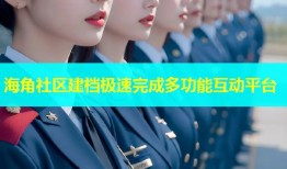 海角社区建档极速完成多功能互动平台