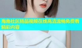 海角社区精品视频在线高清流畅免费看精彩内容