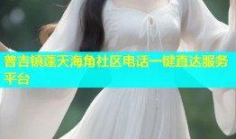 普吉镇蓬天海角社区电话一键直达服务平台