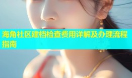 海角社区建档检查费用详解及办理流程指南