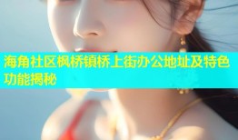 海角社区枫桥镇桥上街办公地址及特色功能揭秘
