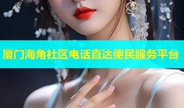 厦门海角社区电话直达便民服务平台